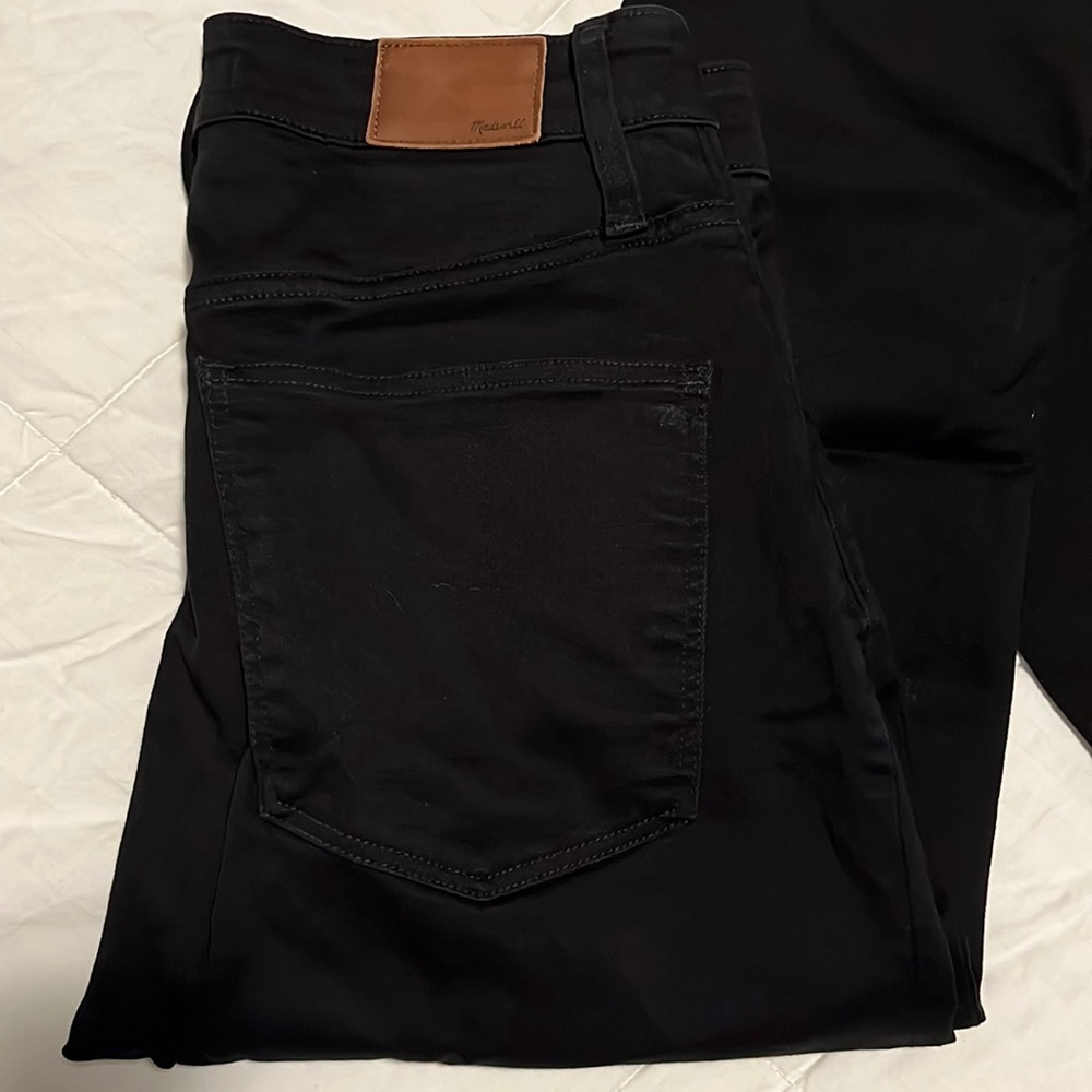 Madewell Black Curvy High Rise Skinny Jeans black